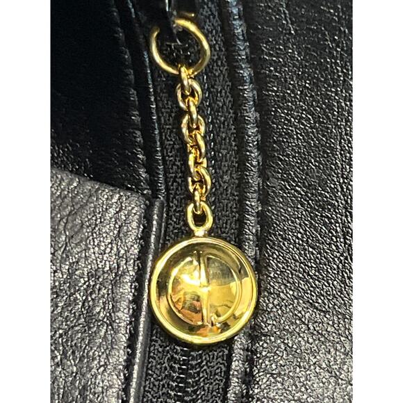 Gucci Black Leather Bamboo Handle Shoulder Bag Vintage 001 1014 1638 Italy - Picture 4 of 16